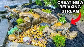 Creating a Stunning Outdoor Pondless Waterfall with Relaxing Streams