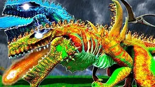 AT&Ocirc;MICO GODZILLA! FUI GRAVEMENTE FERIDO! Ark Animals Evolved