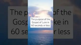 To reveal Jesus and all He began to do and teach. @gotquestions #gospelofluke #Gospel #Bible #women