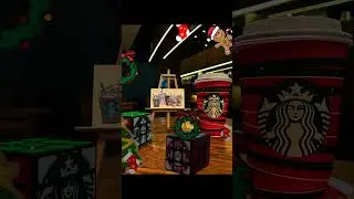 154 Magic Santa in Red Starbucks coffee en Christmas #shorts #starbucks #cube #coffee #christmas