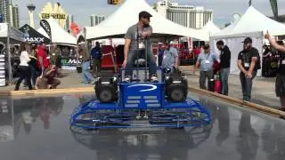 Boren Trowel Machine in Action