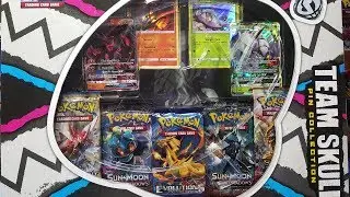 Pokemon Team Skull Pin Collection Box Opening