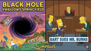 Simpsons Funny Moments | Black Hole Swallows Springfield & Bart Sues Mr. Burns