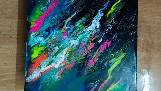 Acrylic pouring painting..fluid art .. acrylic art on canvas..vibrant vibes..#trending#viral#acrylic