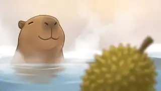 Calm, No Matter What Comes - Cozy Capybara in a Hot Spring ASMR