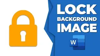 How to lock background image in word
