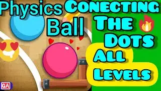 Physics Ball Draw Puzzle Connecting the dots all levels walkthrough