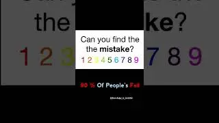 can you find the mistake ? #braintest #puzzle #game #trending