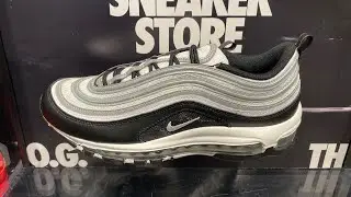 Кроссовки Nike Air Max 97 &laquo;Panda&raquo; (чёрный/серебристый с бликами/серебристый металлик/белый) &mdash; код модели: DM0027-001
