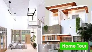 அழகான Garden வீடு | Beautiful Split level House | 36x50 House plan | construction | housedesign