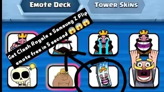 Clash royale x Samsung Z Flip emote in free😱😱