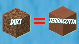 How to make Unlimited TERRACOTTA In Minecraft With DIRT!