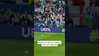 England fan falls while celebrating! 😬🤣 #euro2024 #euros #england
