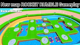 Stumble guys NEW MAP Gameplay- ROCKET RUMBLE map gameplay