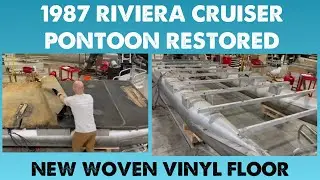 Pontoon Restoration Before & After - 1987 Riviera Cruiser