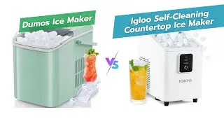 DUMOS против настольных льдогенераторов Igloo: сравнение производительности 26 фунтов/день 🧊🔍