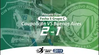 Caupolic&aacute;n VS Buenos Aires | Tercera Divisi&oacute;n B Chile | Resumen