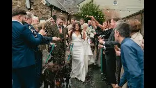 Katie & Andy's wedding at the Hayloft, Bodnant Welsh food centre.