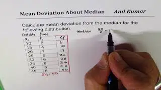 Mean Deviation About Median For Distribution and Grouped Data