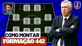 APRENDA A MONTAR A FORMAÇÃO 442 PADRÃO DO JOGO NO EFOOTBALL MOBILE | TUTORIAL + GAMEPLAY
