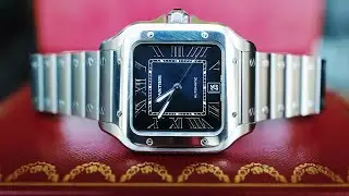 Распаковка и мысли: CARTIER SANTOS WSSA0030, большого размера с синим циферблатом