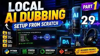 29 AI Audio Pipeline Part 1: Install Python, Miniconda, Git & FFmpeg for Local Dubbing
