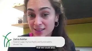 Zahra Afshar, Head of Legal, Human Rights and Sustainability, Ahmad Tea on attending the event