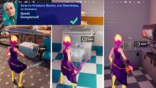 Search Produce Boxes, Ice Machines, or Coolers in Fortnite Week 8 Quest