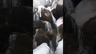 Frozen waterfall Skardu
