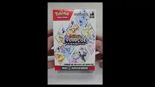 Open Box 2 Combos de Pacotes de Booster TCG Pokémon Evoluções Prismáticas.