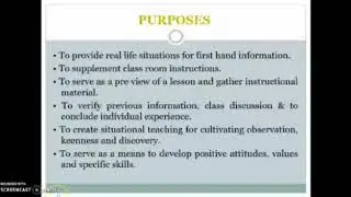 Field Trip, Pedagogy of Social Science By Dr. Jaymala Singh  | video- 63 B.Ed 1st year