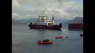 Calmac's MV Coruisk leaving Armadale for Mallaig