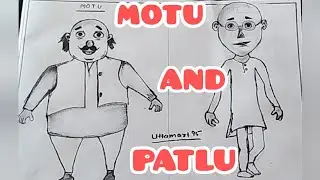 HOW TO DRAW MOTU AND PATLU || SKETCH DRAWING TUTORIAL || MOTU AND PATLU