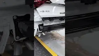 How is the rear anti-collision beam of VW installed? #factory ，#productionline，#vw ,#suspension