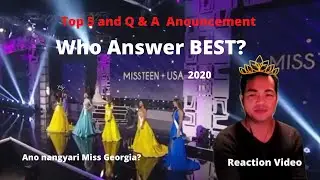 Miss Teen USA 2020-Full Performance-TOP 5 and Q&A -announcement- REACTION!