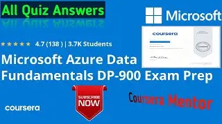 Microsoft Azure Data Fundamentals DP-900 Exam Prep Specialization | Microsoft Azure SQL All Answers💯