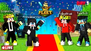 Playing Survival & Bedwars In McFleet Minecraft Server @GamerFleet
