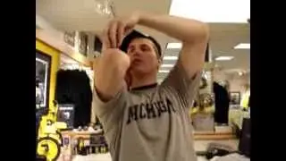 Nate catches  32 Quarters off the elbow, 1 stack.