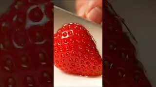 Crystal Strawberry Cutting ✨ Relaxing AI ASMR