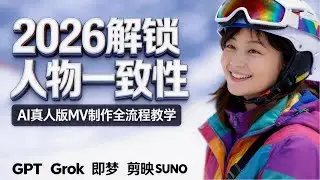 2026独创解锁人物一致性｜ AI 真人版 MV 制作全流程详细教学
