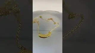 Abracadabra Hebrew Engraved Empowerment Gold Necklace
