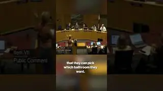 Woman Disrobes at California School Board Meeting in Protest of Locker Room Policies #shorts