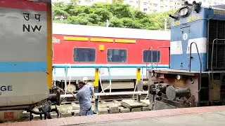 Pune WDM3D twins Coupling to YPR-BIKANER express | Pointsmen tries hard to unlock CBC
