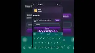 july /17 /today tapswap video code#daily #code #tapswap #shorts