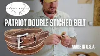 Macks Belts: The Patriot Double Stitched Belt | The Toughest Belts On Earth