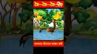 🦆🐣আমার হাঁসের বাচ্চা কই? Bengali cartoon video | Funny videos | Tuni cartoon video #shorts #viral