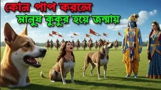 কোন পাপ করলে মানুষ কুকুর হয়ে জন্মায়।  Shree Krishna Best Emotional Quotes Bangla #shorts #sad quotes