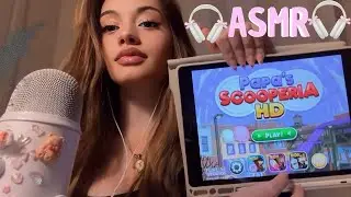 ASMR | iPad gameplay Papa&rsquo;s Louis (tapping, whispering, hands movements)