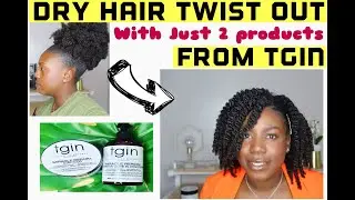 Twist out using TGIN Products / Type 4 hair/ Dry hair twist out