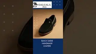 Black Suede Calfskin Lining Handmade King and Small Size Men's Loafer Shoes